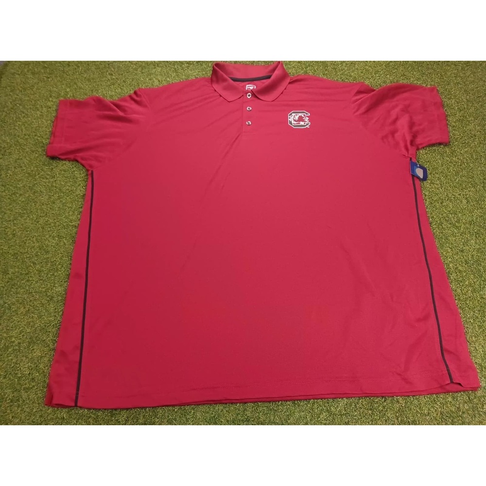 South Carolina Polo Shirt Mens 4XL‎ Red Gamecocks Football Athletic NCAA